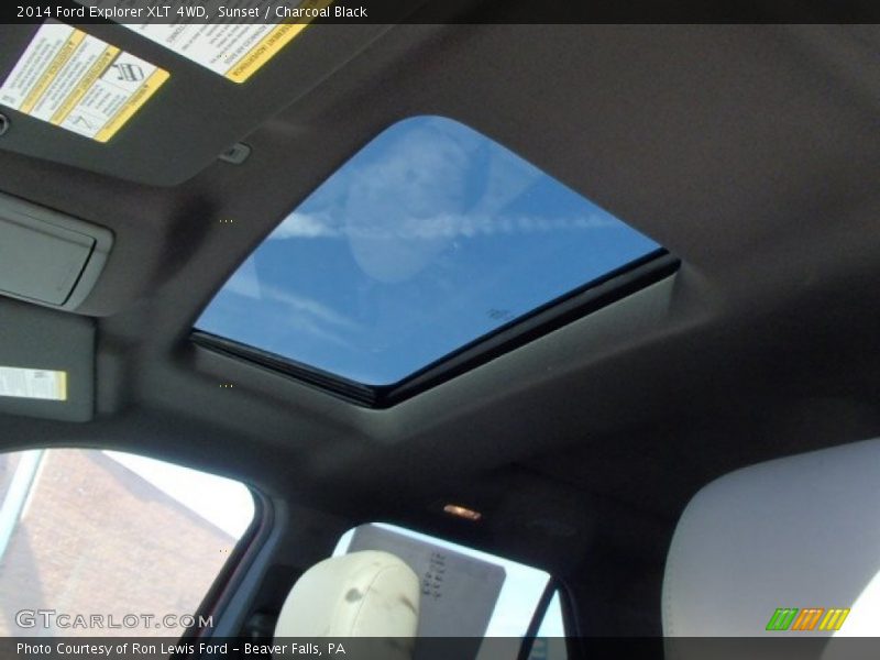 Sunset / Charcoal Black 2014 Ford Explorer XLT 4WD