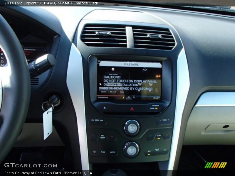 Sunset / Charcoal Black 2014 Ford Explorer XLT 4WD