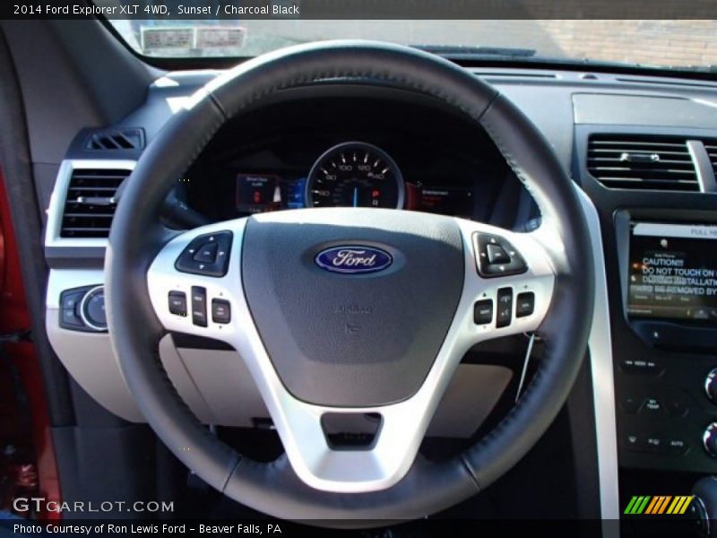 Sunset / Charcoal Black 2014 Ford Explorer XLT 4WD