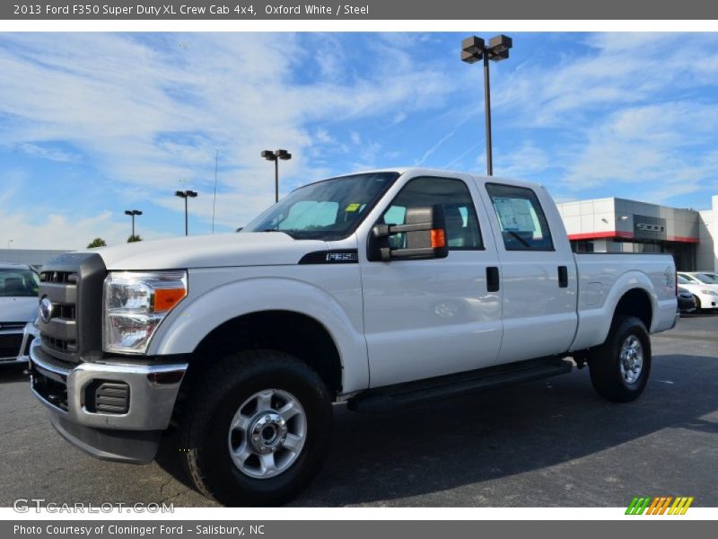 Oxford White / Steel 2013 Ford F350 Super Duty XL Crew Cab 4x4