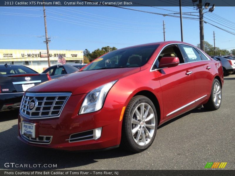 Crystal Red Tintcoat / Caramel/Jet Black 2013 Cadillac XTS Premium FWD
