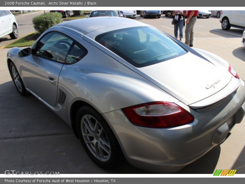 Arctic Silver Metallic / Black 2008 Porsche Cayman