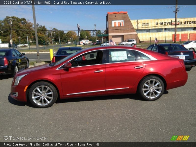 Crystal Red Tintcoat / Caramel/Jet Black 2013 Cadillac XTS Premium FWD