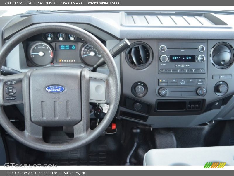 Oxford White / Steel 2013 Ford F350 Super Duty XL Crew Cab 4x4