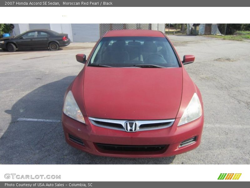 Moroccan Red Pearl / Black 2007 Honda Accord SE Sedan