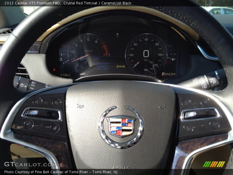 Crystal Red Tintcoat / Caramel/Jet Black 2013 Cadillac XTS Premium FWD