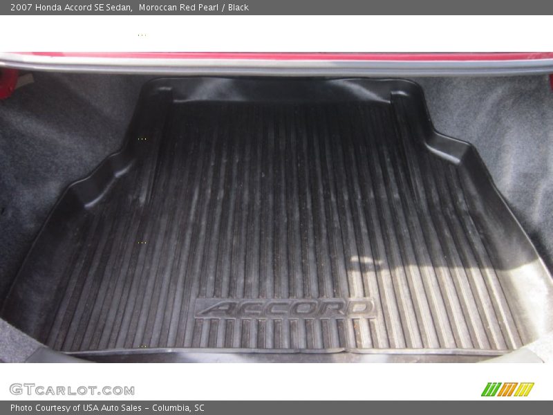 Moroccan Red Pearl / Black 2007 Honda Accord SE Sedan