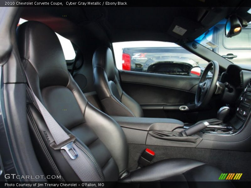 Cyber Gray Metallic / Ebony Black 2010 Chevrolet Corvette Coupe