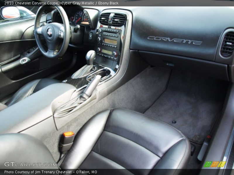 Cyber Gray Metallic / Ebony Black 2010 Chevrolet Corvette Coupe