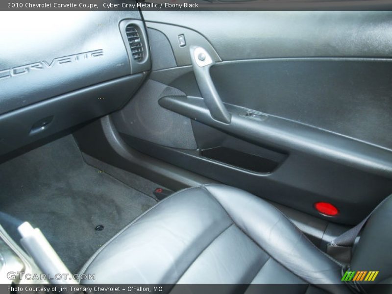 Cyber Gray Metallic / Ebony Black 2010 Chevrolet Corvette Coupe