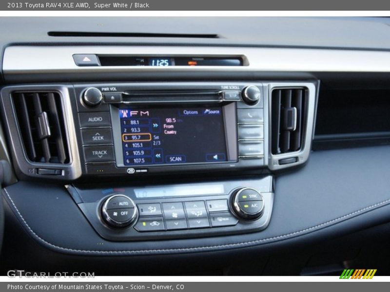 Super White / Black 2013 Toyota RAV4 XLE AWD