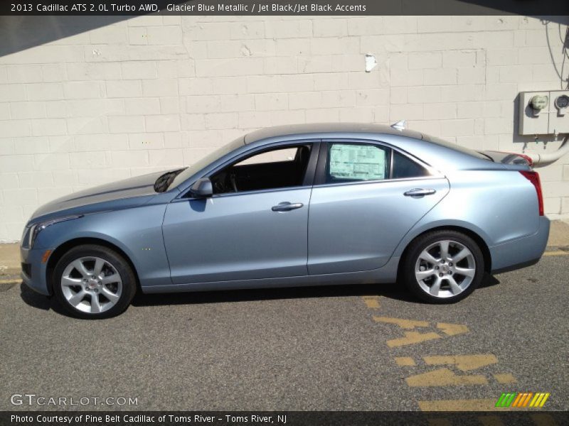 Glacier Blue Metallic / Jet Black/Jet Black Accents 2013 Cadillac ATS 2.0L Turbo AWD