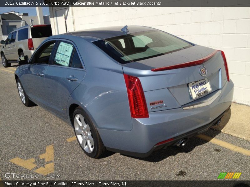 Glacier Blue Metallic / Jet Black/Jet Black Accents 2013 Cadillac ATS 2.0L Turbo AWD