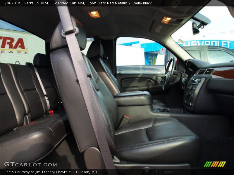Sport Dark Red Metallic / Ebony Black 2007 GMC Sierra 1500 SLT Extended Cab 4x4