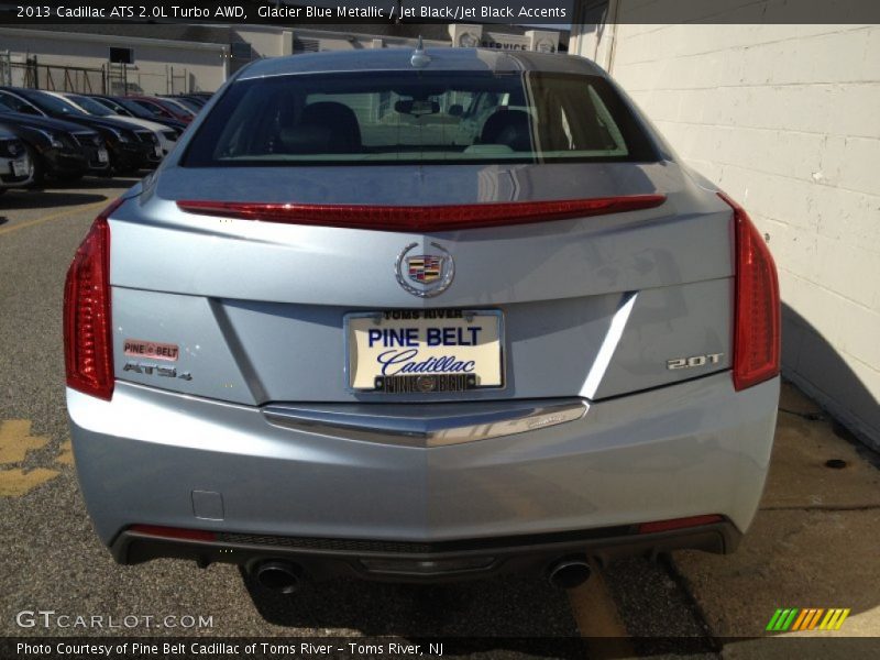 Glacier Blue Metallic / Jet Black/Jet Black Accents 2013 Cadillac ATS 2.0L Turbo AWD