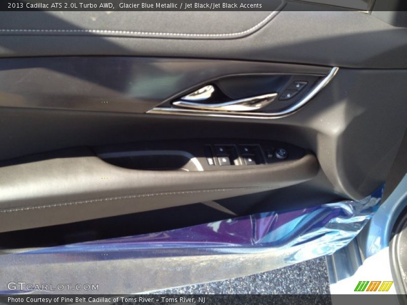 Glacier Blue Metallic / Jet Black/Jet Black Accents 2013 Cadillac ATS 2.0L Turbo AWD