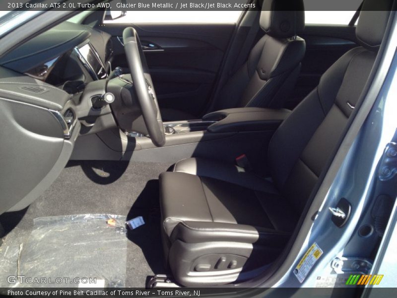 Glacier Blue Metallic / Jet Black/Jet Black Accents 2013 Cadillac ATS 2.0L Turbo AWD