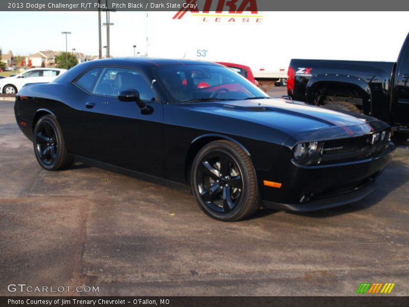Pitch Black / Dark Slate Gray 2013 Dodge Challenger R/T Plus