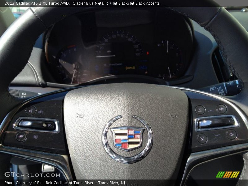 Glacier Blue Metallic / Jet Black/Jet Black Accents 2013 Cadillac ATS 2.0L Turbo AWD
