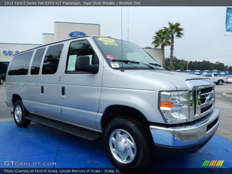 Ingot Silver Metallic / Medium Flint 2013 Ford E Series Van E350 XLT Passenger