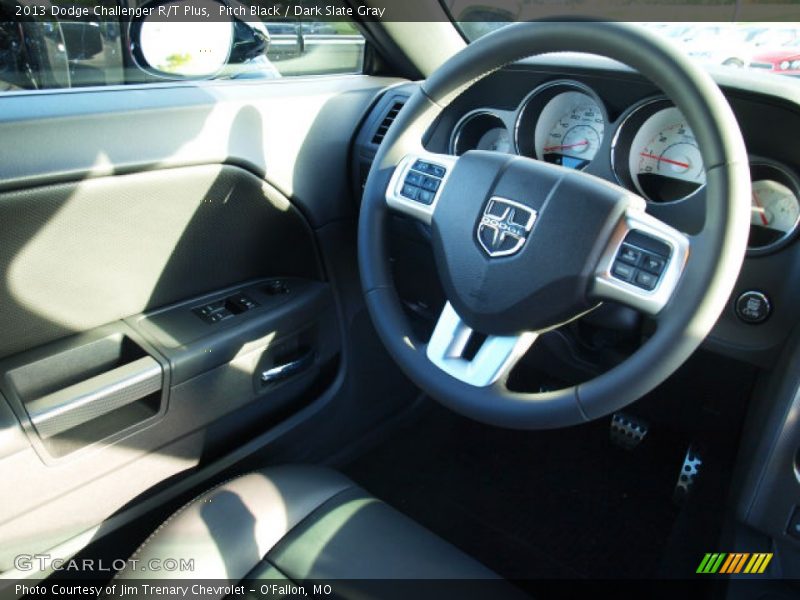 Pitch Black / Dark Slate Gray 2013 Dodge Challenger R/T Plus