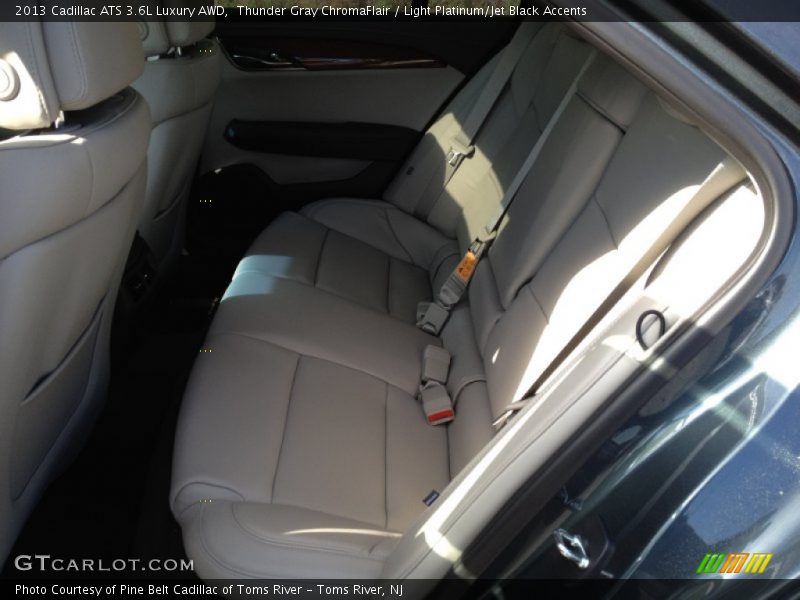 Thunder Gray ChromaFlair / Light Platinum/Jet Black Accents 2013 Cadillac ATS 3.6L Luxury AWD