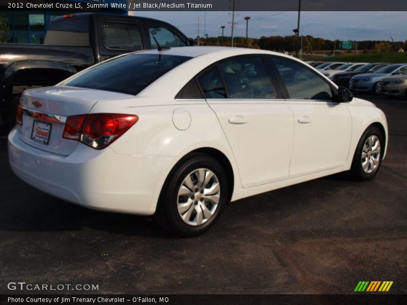Summit White / Jet Black/Medium Titanium 2012 Chevrolet Cruze LS