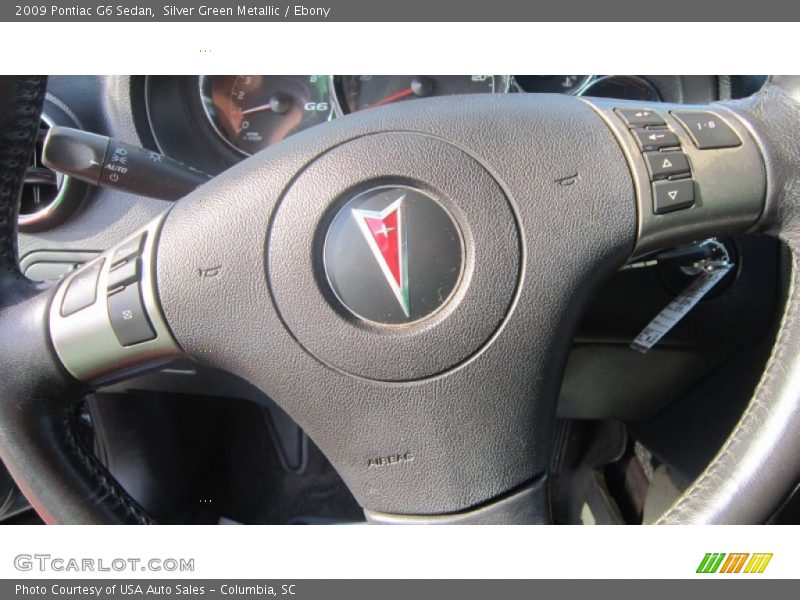 Silver Green Metallic / Ebony 2009 Pontiac G6 Sedan