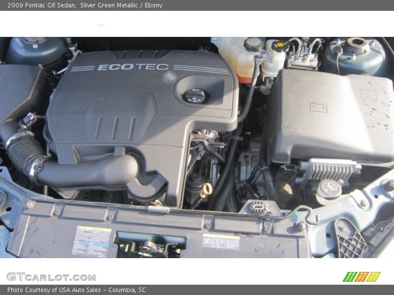 Silver Green Metallic / Ebony 2009 Pontiac G6 Sedan