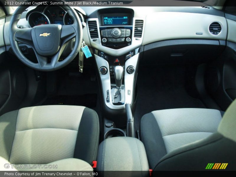 Summit White / Jet Black/Medium Titanium 2012 Chevrolet Cruze LS