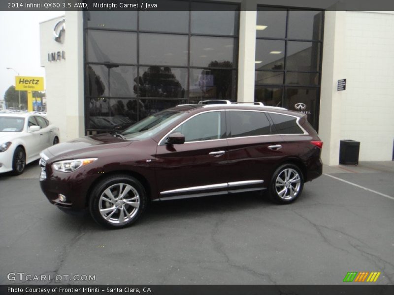 Midnight Garnet / Java 2014 Infiniti QX60 3.5 AWD
