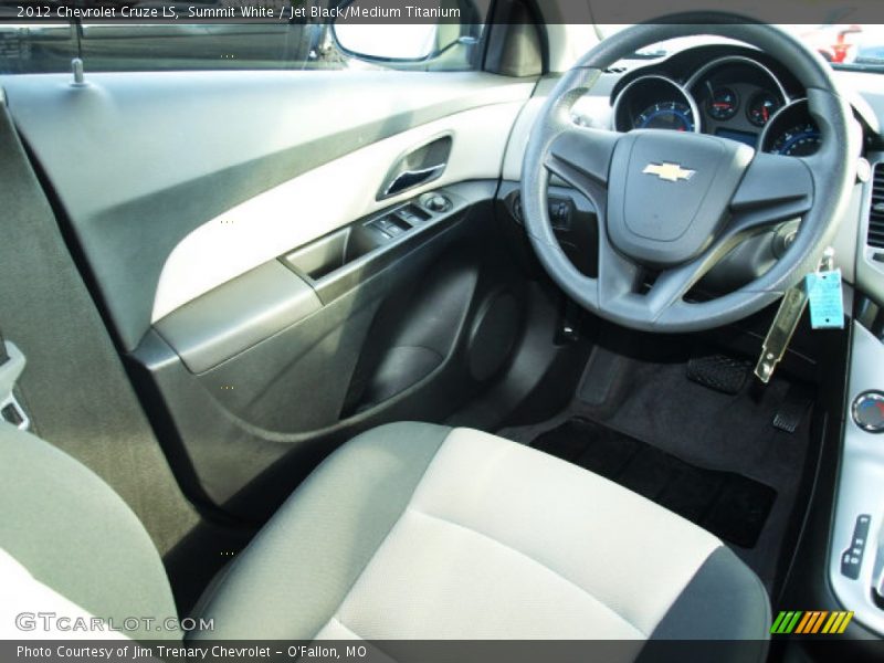 Summit White / Jet Black/Medium Titanium 2012 Chevrolet Cruze LS