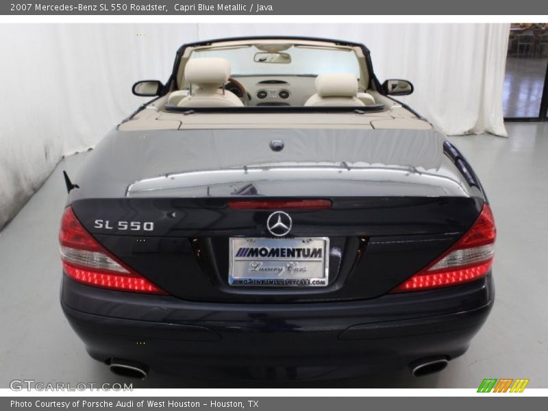 Capri Blue Metallic / Java 2007 Mercedes-Benz SL 550 Roadster
