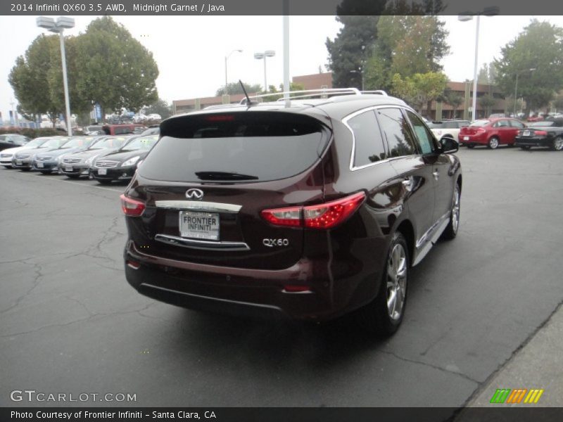 Midnight Garnet / Java 2014 Infiniti QX60 3.5 AWD