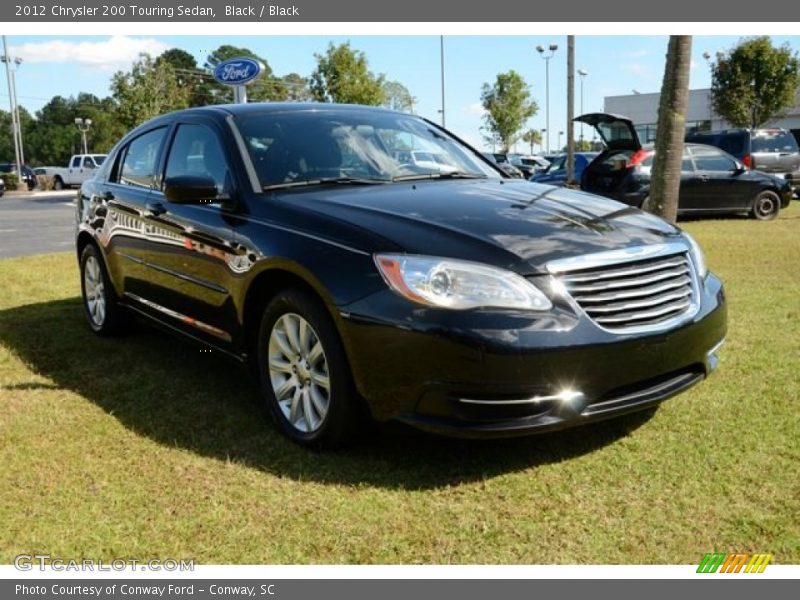 Black / Black 2012 Chrysler 200 Touring Sedan