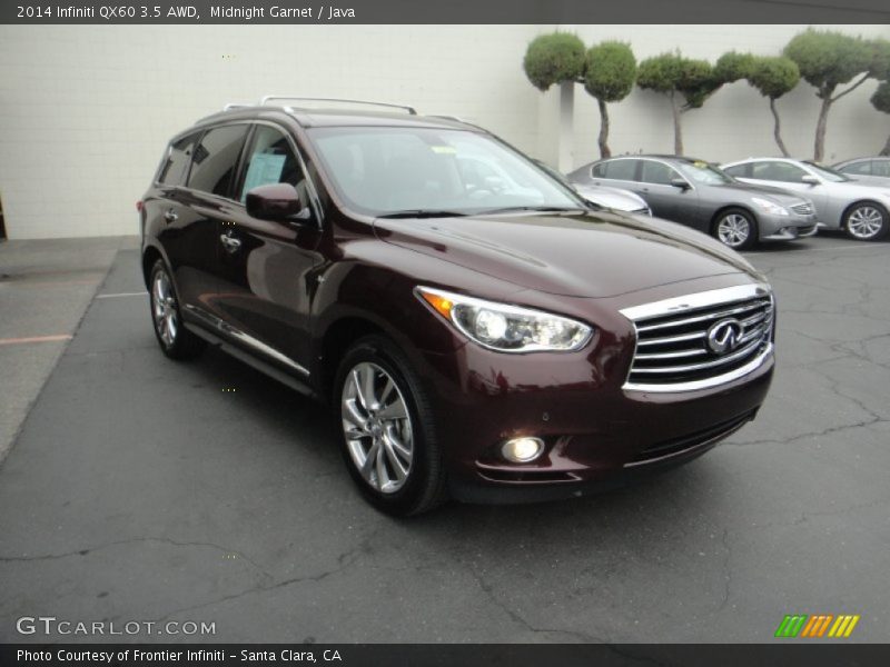 Midnight Garnet / Java 2014 Infiniti QX60 3.5 AWD