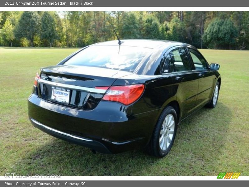 Black / Black 2012 Chrysler 200 Touring Sedan