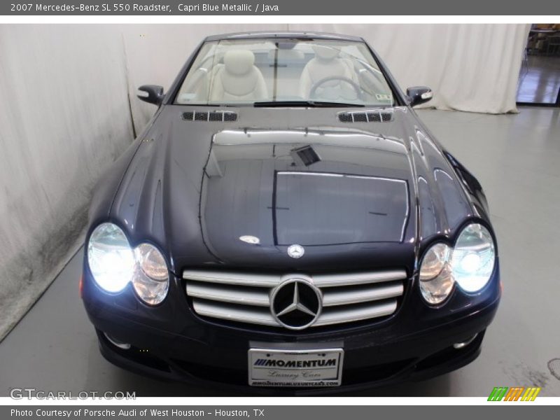 Capri Blue Metallic / Java 2007 Mercedes-Benz SL 550 Roadster