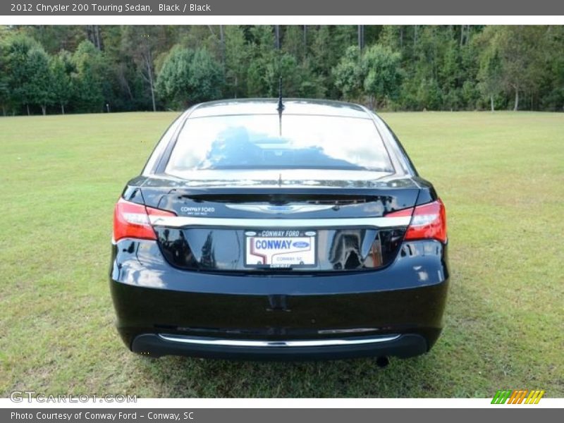 Black / Black 2012 Chrysler 200 Touring Sedan