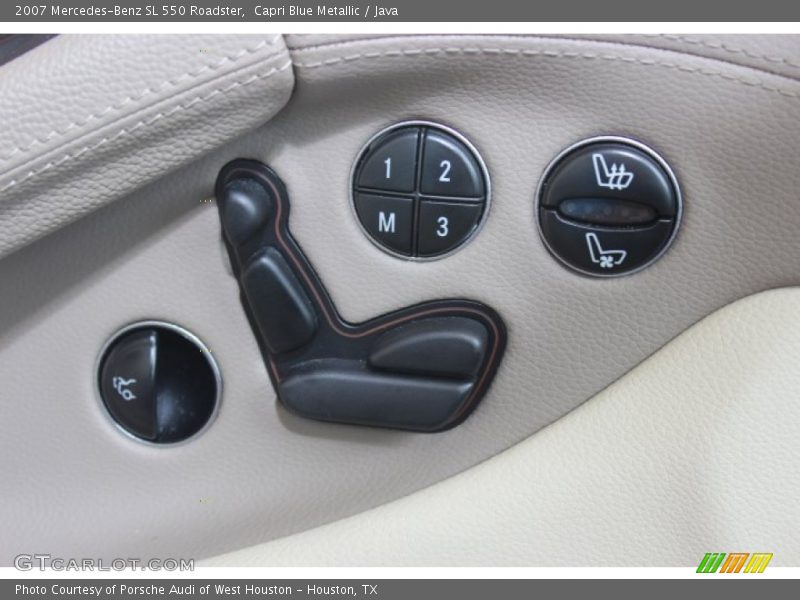 Capri Blue Metallic / Java 2007 Mercedes-Benz SL 550 Roadster