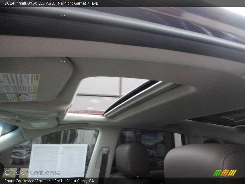 Midnight Garnet / Java 2014 Infiniti QX60 3.5 AWD