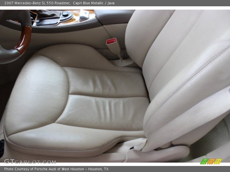 Capri Blue Metallic / Java 2007 Mercedes-Benz SL 550 Roadster
