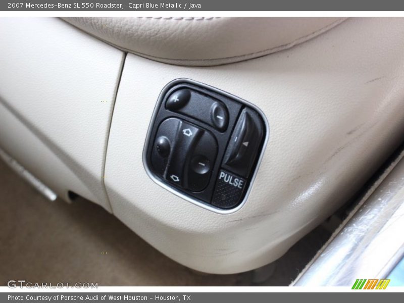 Capri Blue Metallic / Java 2007 Mercedes-Benz SL 550 Roadster