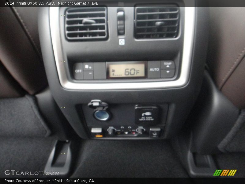 Controls of 2014 QX60 3.5 AWD