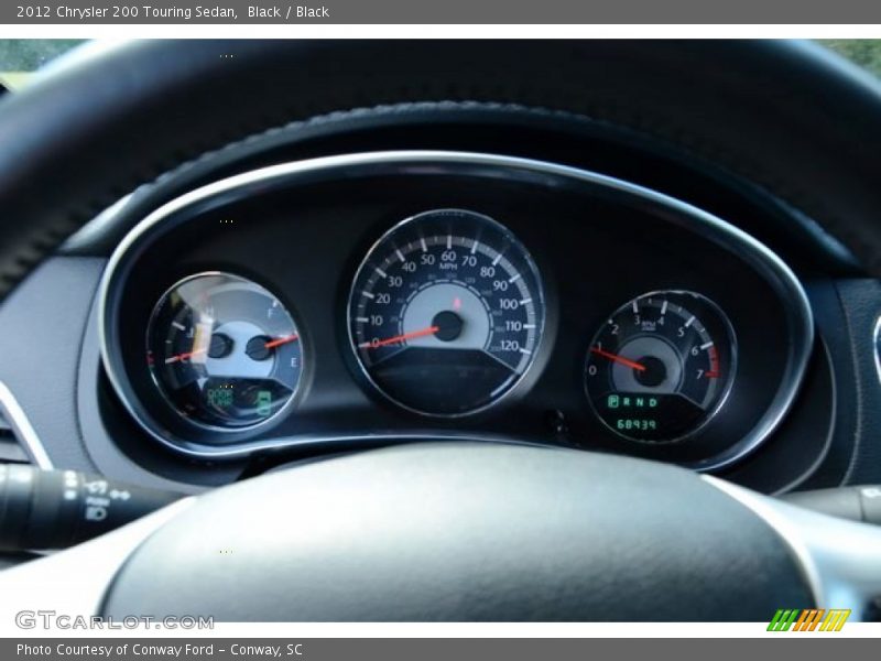 Black / Black 2012 Chrysler 200 Touring Sedan