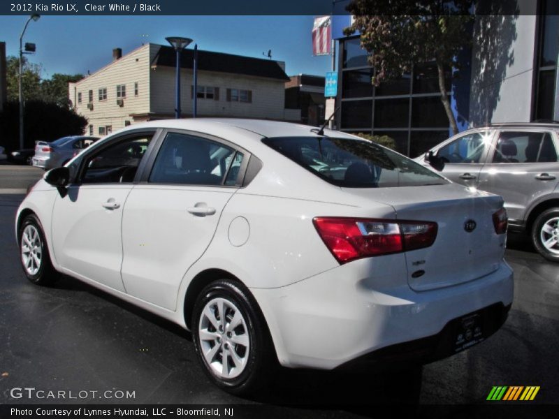 Clear White / Black 2012 Kia Rio LX