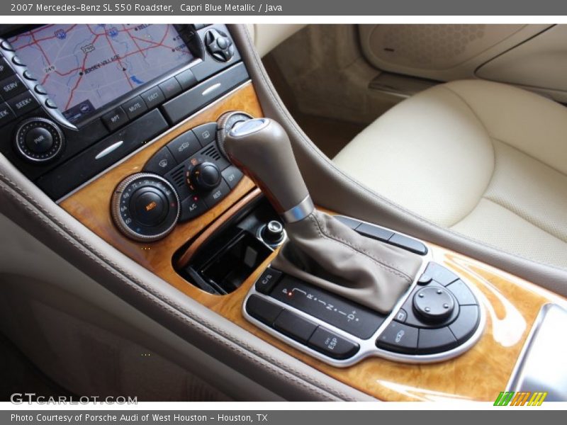 Capri Blue Metallic / Java 2007 Mercedes-Benz SL 550 Roadster
