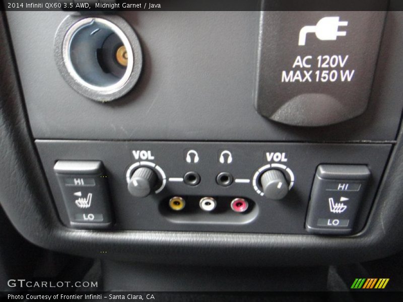 Controls of 2014 QX60 3.5 AWD