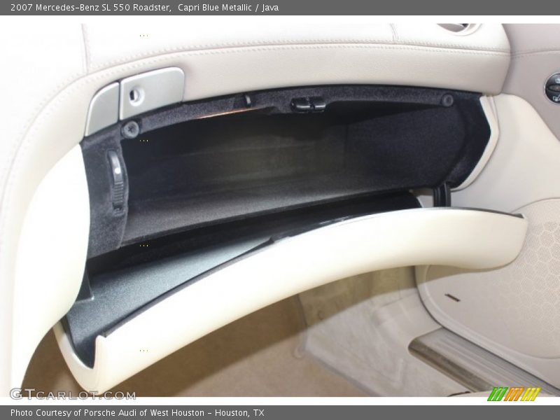 Capri Blue Metallic / Java 2007 Mercedes-Benz SL 550 Roadster