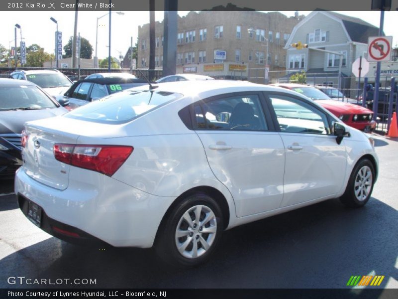 Clear White / Black 2012 Kia Rio LX